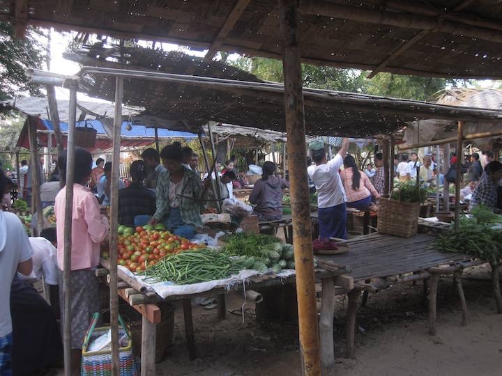 Street markets, this one in Kalaw was one of many we visited.
