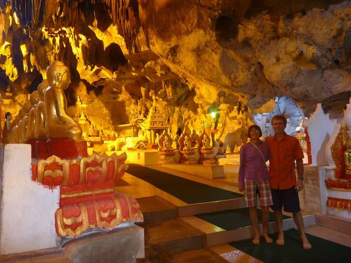 Buddhism is the national religion and it was everywhere. Here a cave with thousands of buddhas.