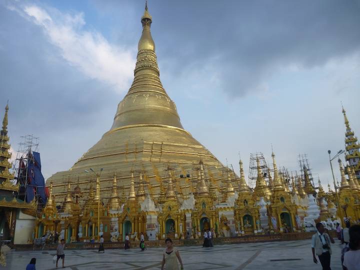 A visit to the Golden Pagoda in Yangon.