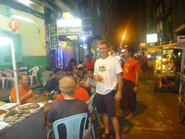 A visit to the city (Yangon) at night with Jeff and Soe Soe from BWEM.