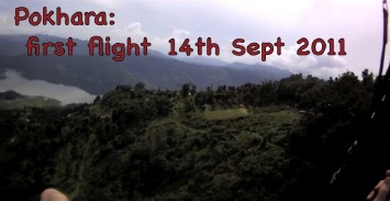 Pokhara First Flight Sept 2011