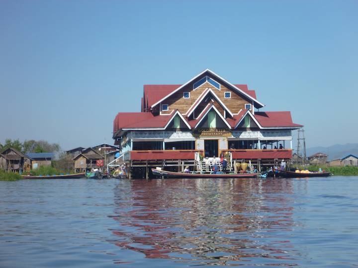 A fancy stilt restaurant to cater for the up market on lake 4 star hotel goests