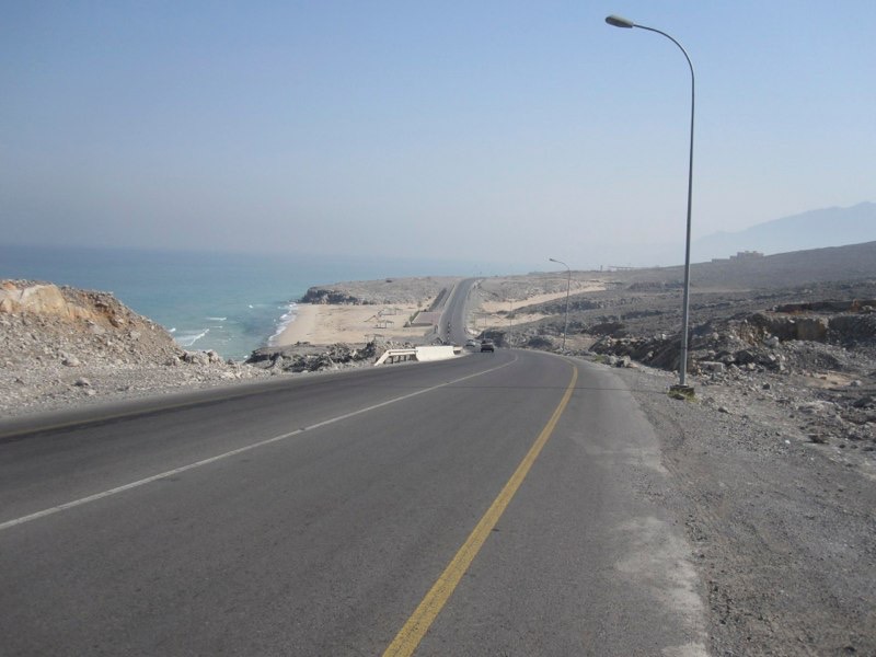 <p style="text-align:center;"><span style="font-size:11px; color:#404040;">the coast road in Oman</span></p>