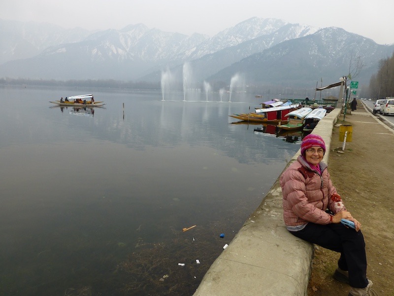 We arrived in Kashmir and took a walk along Dal Lake.