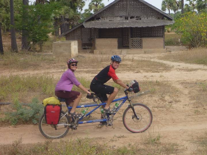 It was a small sandy road for the first 18km or a third of our days ride.