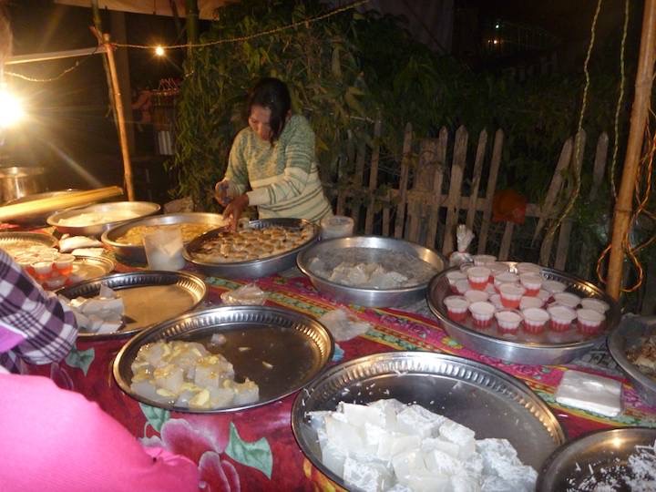 It was impossible to capture the atmosphere but here was a sweets stall.